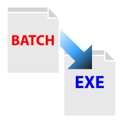 Convert batch file to exe