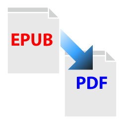 Convert epub file to pdf