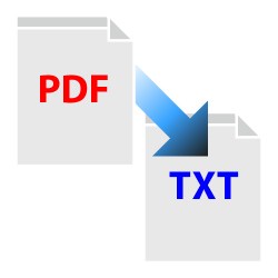Convert pdf to text file