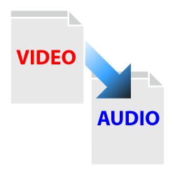 Convert video to audio file