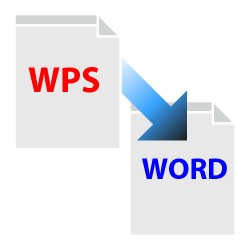 Convert wps file to word